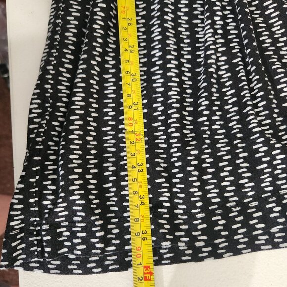 Ann Taylor Loft Sleeveless Black & White Patterned Dress Size M - Picture 7 of 16